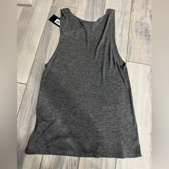 Nili Lotan Men's Gray Gus Silk Tank Top - Picture 6 of 6